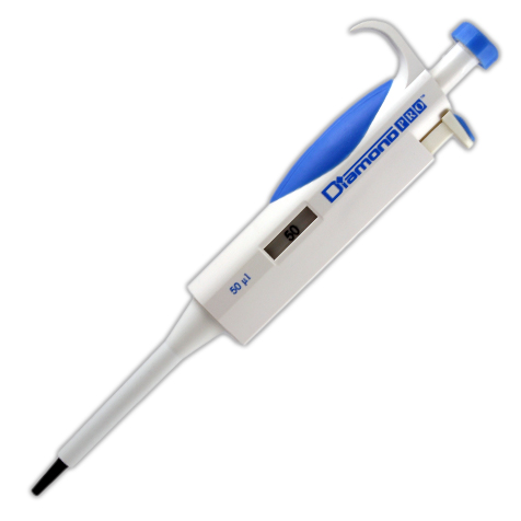 Globe Scientific Pipette, Diamond PRO, Fixed Volume, 50uL, Blue Image